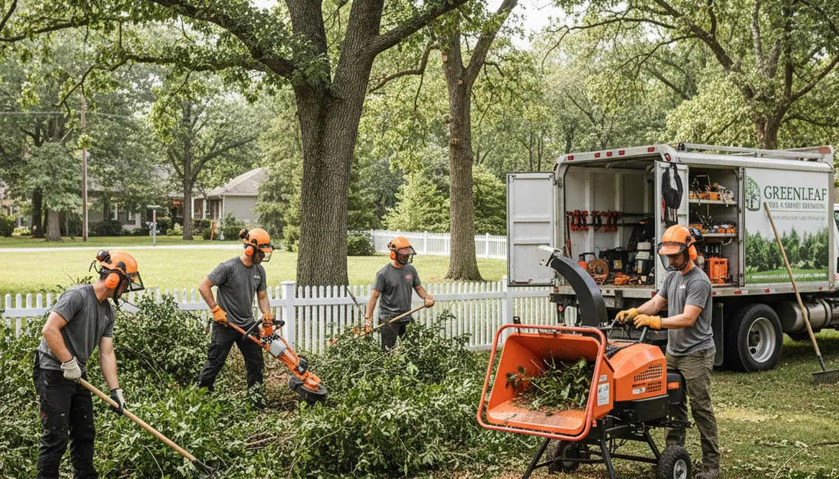 Professional shrub removal service clearing overgrown bushes in Dayton, OH